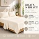 thumbnail image 4 of Juego de sábanas CHATEAU HOME COLLECTION Queen 400TC Marfil, 4 of 9