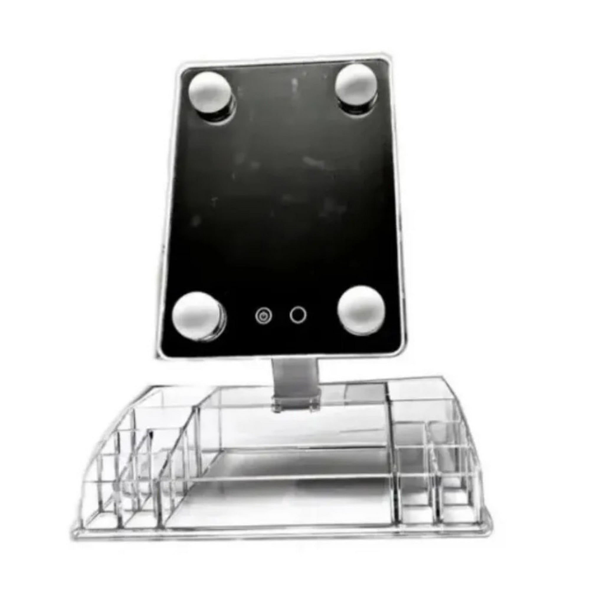 Tomasstore - Espejo Luz Led Con Organizador Acrilico De Maquillaje