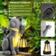 thumbnail image 5 of Estatua Solar De Jardín De Gato Con Farol 22 X 13 Cm, 5 of 8