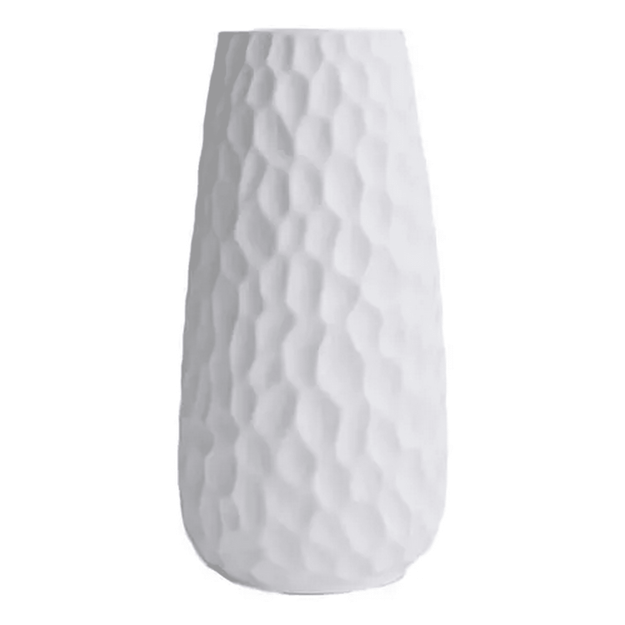 Genérico - Florero Vintage Cerámica Textura Decoracion Hogar Blanco