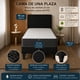 thumbnail image 2 of Cama de 1 Plaza Completa Evo con Colchón 21 cm y Respaldo Negro, 2 of 3