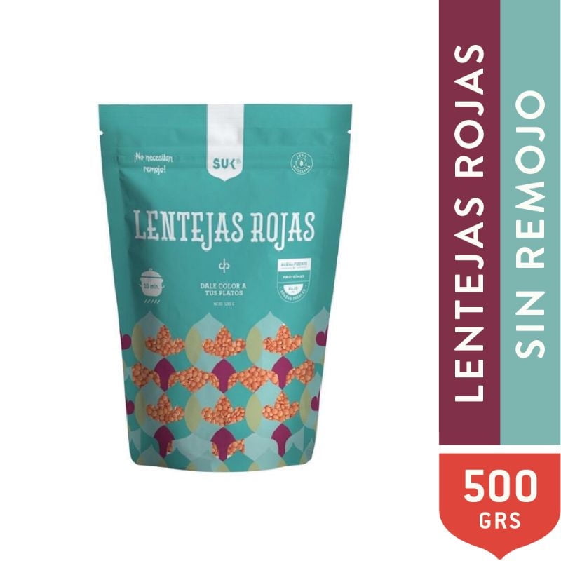 Lentejas Rojas 500 g Suk
