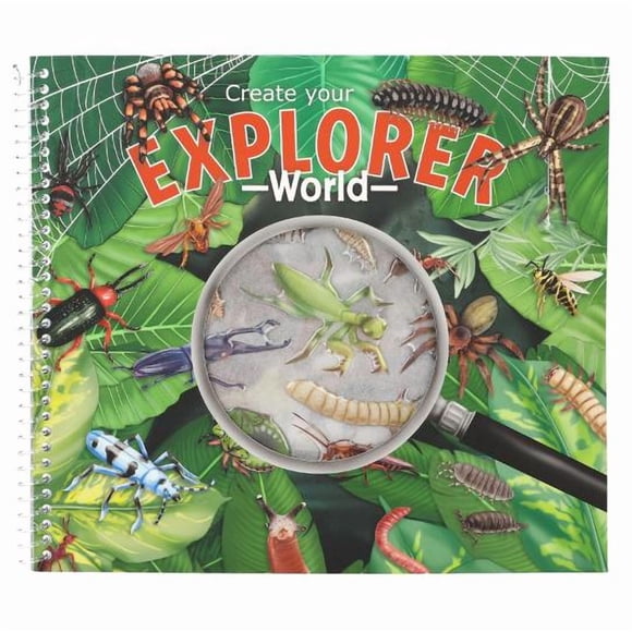 Cuaderno Explorer Stickerworld Con Pegatinas En Relieve