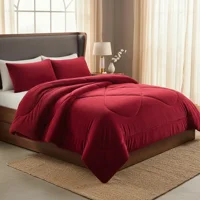 Casadeliacl - Cobertor Cubrecama Con Chiporro 2 Plazas Burdeo Liso