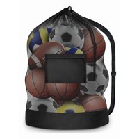 Genérica - Balonera Saco Bolso Malla Traslado De Balones Porta 106*76Cm