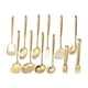 thumbnail image 1 of Set 12 utensilios de cocina metálicos dorado, 1 of 3