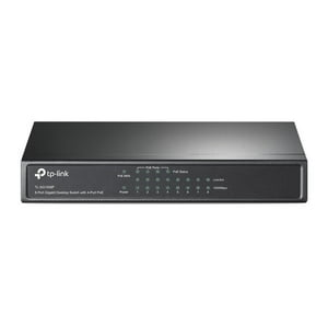 Tp-Link - Switch De Sobremesa Tl-Sg1008P 8 Puertos Gigabit 4 Puertos Poe Negro
