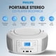 thumbnail image 2 of Reproductor de CD portátil Philips TAZ4300 Radio FM Bluetooth Blanco, 2 of 8