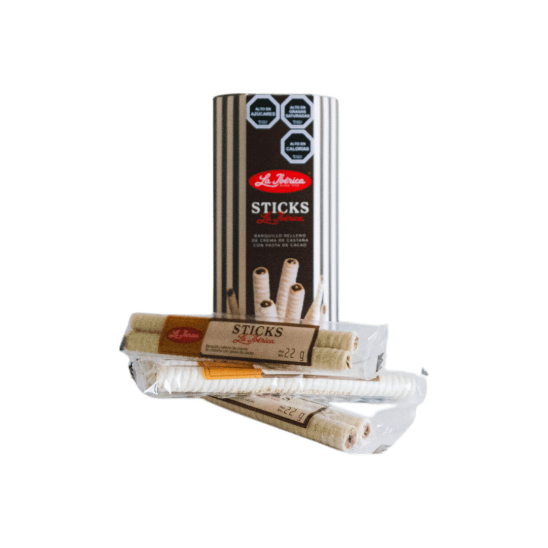 Chocolates La Ibérica - Pack X 10 Barquillo Crema De Castaña La Ibérica