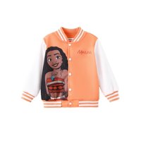 Chaqueta Disney Princess Moana Varsity Girl 3-4T Naranja