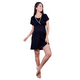 thumbnail image 1 of Camisa dormir Maternal Lactancia Margarita Negro XL, 1 of 3