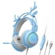 thumbnail image 1 of Audífonos es Para Juegos Con Cable Con Micrófono De 3,5 Mm USB Ligero Para Tableta Portátil Azul, 1 of 3