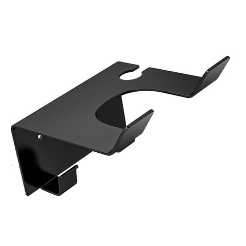 Magideal - Soporte Para Secador De Pelo De Acero Inoxidable, Soporte Para Secador De Pelo, Almacenamiento De Herramientas De Peluquería, Montado En La Pared, Org Negro