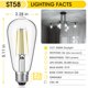 thumbnail image 2 of Paquete de 6 bombillas LED Gozelux Vintage Edison, 6 W, 5000 K, regulables, E26, 2 of 7