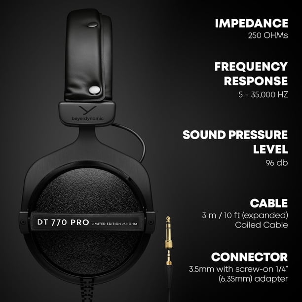 Auriculares beyerdynamic DT 770 PRO 250 ohm Edición negra limitada