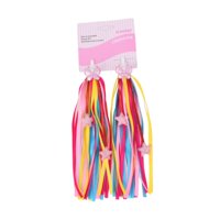 Magideal - 2 Piezas De Streamers De Bicicletas Empuñaduras De Bicicleta Longitud De 25Cm Equilibrio Decoración De Bicicletas Decoración De Bicicletas Al Manillar Amarillo