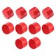 thumbnail image 1 of Uxcell 10 piezas Tapas de Goma 60mm ID Cubierta de Tapón de Tubo Redondo de Vinilo Protectores de Rosca Rojos, 1 of 4