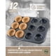 thumbnail image 4 of Molde para magdalenas Bake Choice, 12 tazas, antiadherente con 100 forros, paquete de 2, 4 of 9