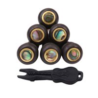 Bothyi - 6 Pines De Puente De Guitarra Con Extractor De Pines Para Reemplazo De Guitarra Acústica