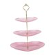 thumbnail image 2 of Soporte Para Magdalenas De 3 Niveles, Plato Para Golosinas, Soporte Para Pasteles Para Fiesta, Boda, Té De La Tarde, Color Rosa, 2 of 3