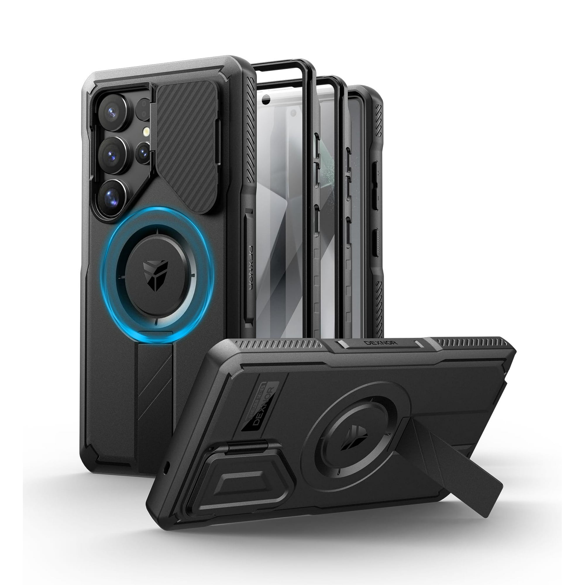 Funda Dexnor Para Samsung Galaxy S25 Ultra Con Funda De Cámara Negra