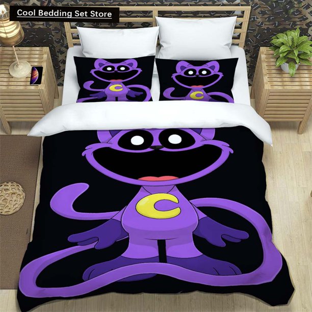 Anime Smiling Animals CATNAP DOGDAY Bedding Set Brand New Cool Anime Quilt Cover Pillowcase Cute Cartoon Children Gift Bed Sheets