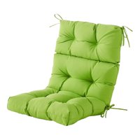 Ioensy - Cojín Para Mecedora De Jardín Plegable Para Asiento Profundo, Cojín Para Tumbona, Color Verde