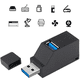 thumbnail image 4 of Concentrador USB 3.0 de 3 puertos (2 USB 2.0 + USB 3.0), concentrador de datos para PC y otros dispositivos compatibles con USB 3.0, 4 of 8