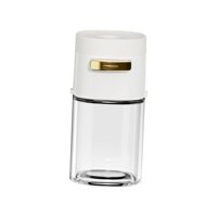Magideal - Límite De Vidrio Salero Pimienta Contenedor De Especias Medición De Salero Y Pimentero Ración Dispensador De Especias Para Azúcar Especias Cocina Sal Blanco