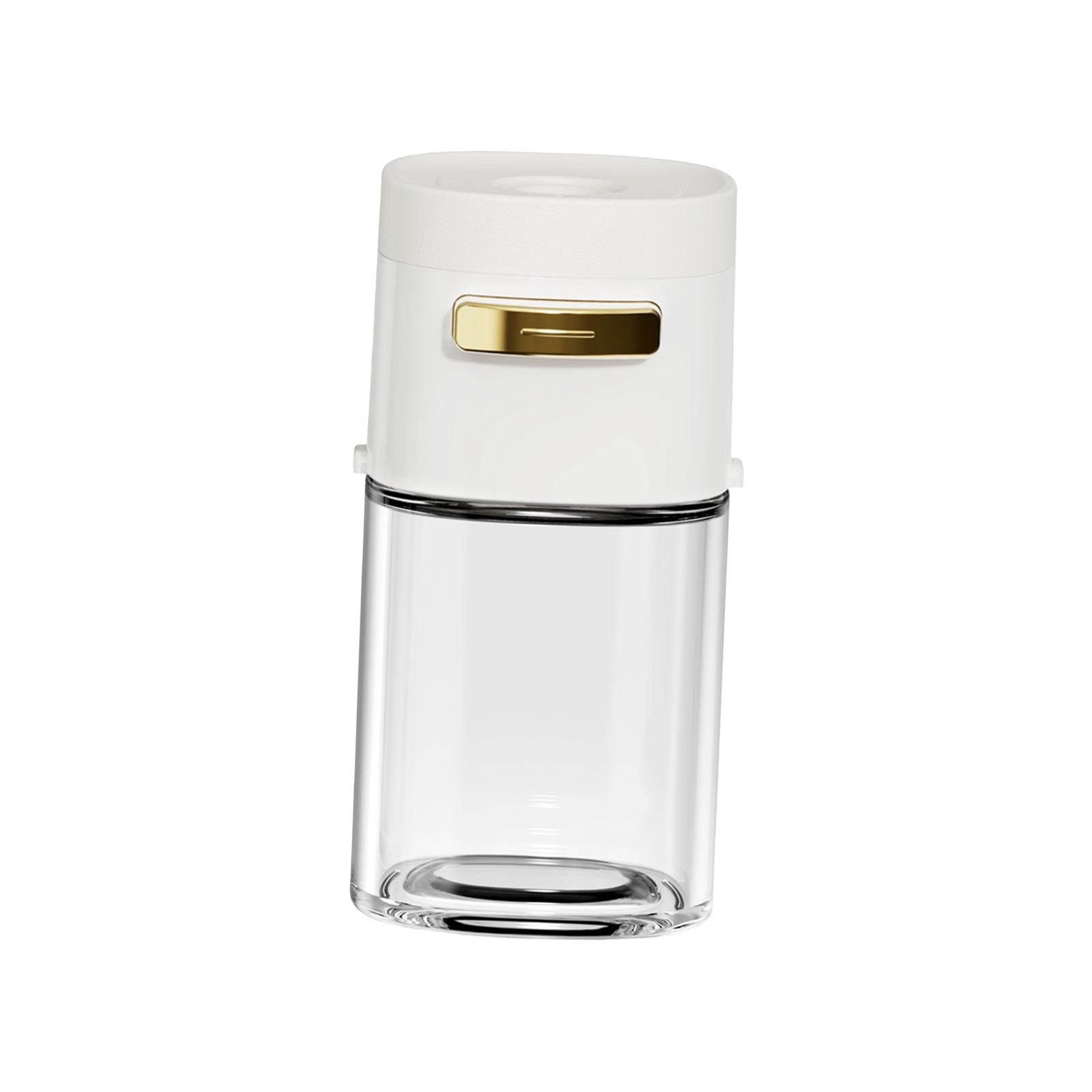 Magideal - Límite De Vidrio Salero Pimienta Contenedor De Especias Medición De Salero Y Pimentero Ración Dispensador De Especias Para Azúcar Especias Cocina Sal Blanco