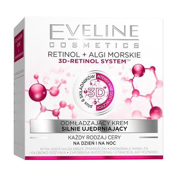 Crema Hidratante Facial EVELINE COSMETICS Retinol y Algas