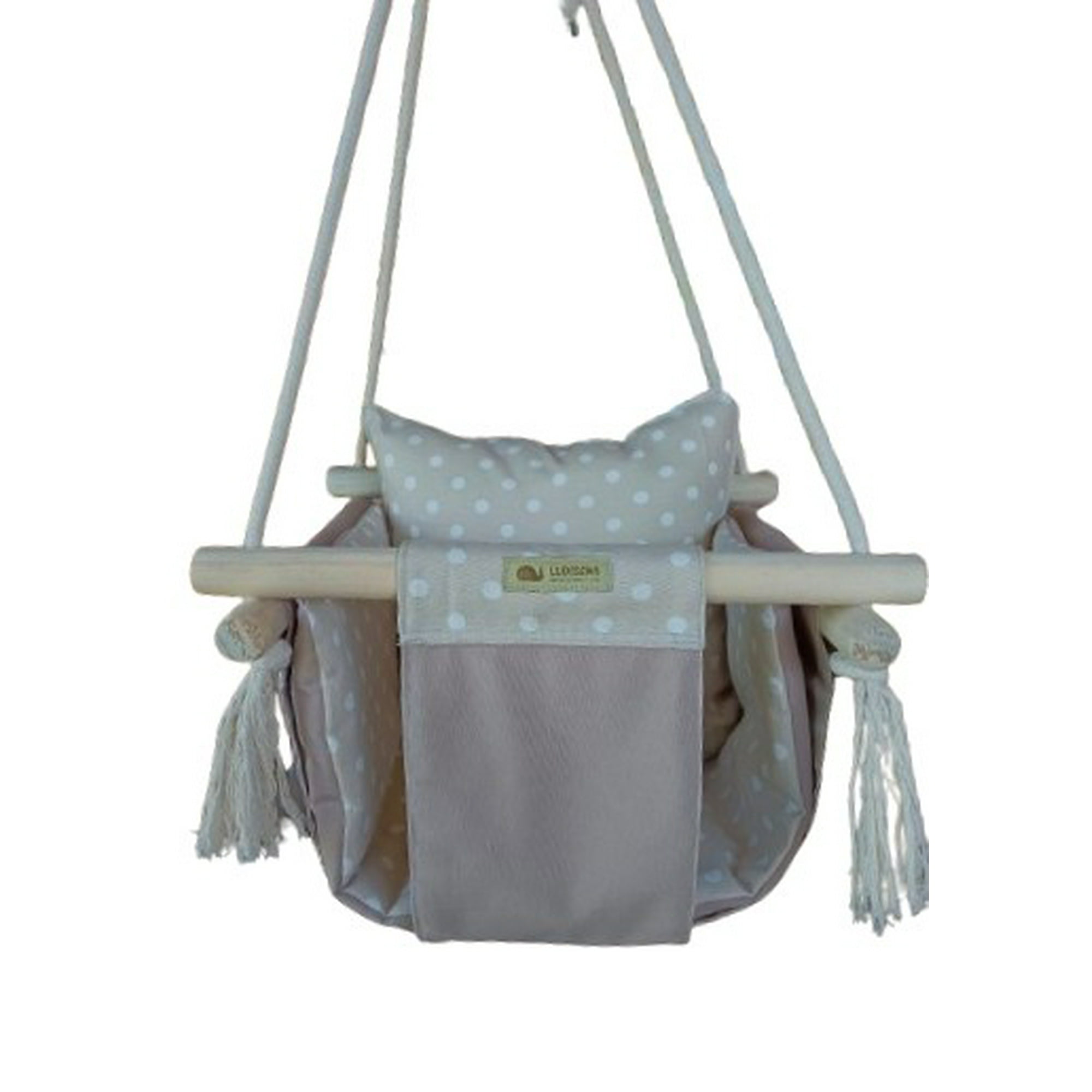 Ludisens - Columpio Ergonómico De Algodón, Modelo Colcha Lunarnude Hasta 35 Kilos