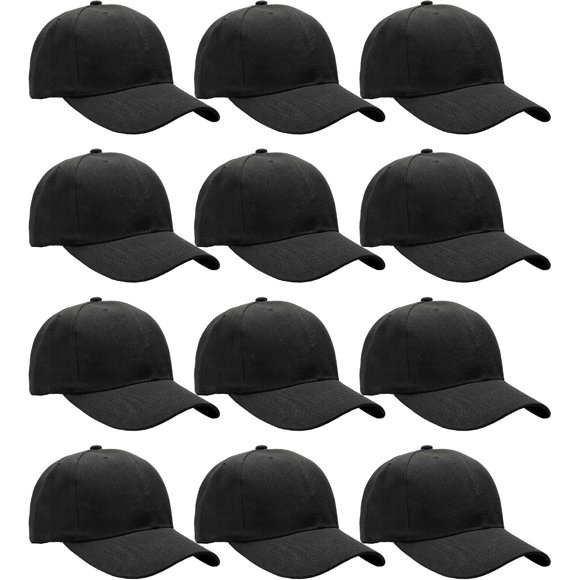 Gorras Falari de béisbol ajustables Pack x12