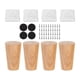 thumbnail image 5 of 4x Accesorios Para Patas De Gabinete, Patas De Muebles De Madera Para Sofá, Dormitorio, Sala De Estar, Altura 8cm, 5 of 5