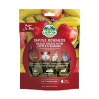 Manzana Y Plátano Treats Oxbow Simple Rewards Para Conejillo De Indias Y Conejito