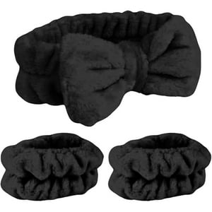 Veatool - Cinturones Y Muñecas Para El Cuidado Facial Y El Maquillaje, Fundas De 3 Piezas, Accesorios Para Fijar El Cabello, Uso De Lavado Facial, Cuidado Facial Y Uso De Maquillaje