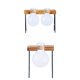 thumbnail image 2 of 2pcs Estante De Madera Maceta Maceta Soporte Soporte De Exhibición Interior, 2 of 6
