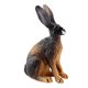 thumbnail image 4 of Figura De Conejo Realista Zoológico Modelo De Animales De Granja Juguetes De Ense?anza Decoración De Mesa En Cuclillas Marrón Negro, 4 of 5