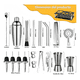 thumbnail image 4 of 23 Piezas Cocktail Belug Bartender Kit, Coctelera Profesional Utensilios De Bar, Cocteleras De Cóctel 750 Ml, plata, 4 of 5