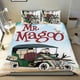 thumbnail image 1 of Sr. Magoo Conjunto de sábanas temático, trío de piezas, cómodo y amigable con la piel, diseño único, regalo de decoración para el hogar para familiares, amigos y fans, 90 cm * 190 cm, 1 of 6