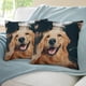thumbnail image 3 of Golden Retriever Fundas de almohada de terciopelo con tema, regalos de funda de almohada, decoración para el hogar, cojín de lanzar, regalo de cumpleaños para fans y parejas.50*50cm., 3 of 6