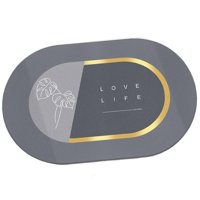 Bothyi - Alfombra De Ducha De 60X40 Cm, Alfombra Con Respaldo De Goma, Secado Rápido, Suave Para Entrada, Cocina, Vida Amorosa