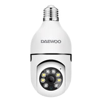 Camara Ip Seguridad Hogar Foco Wifi Ptz Daewoo Di-Sc004 Color Blanco