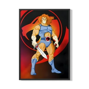 Creango - Cuadro Poster Enmarcado Thundercats Liono Decorativo
