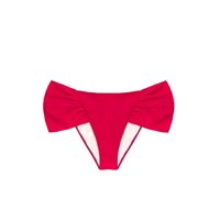 Samia - Bikini Calzón Con Laterales Drapeados Rojo S