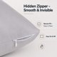 thumbnail image 5 of Funda de almohada EVOLIVE 53x137 cm Microfibra Gris plateado, 5 of 9