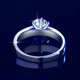 thumbnail image 4 of Anillos de Diamante Azul de 1-3 Quilates en Oro Blanco de 18K Moissanite Rings para Mujer Regalo Color D Claridad VVS1 Anillo de Plata Esterlina S925 Joyería Anillos de Boda de Moissanita con, 4 of 9