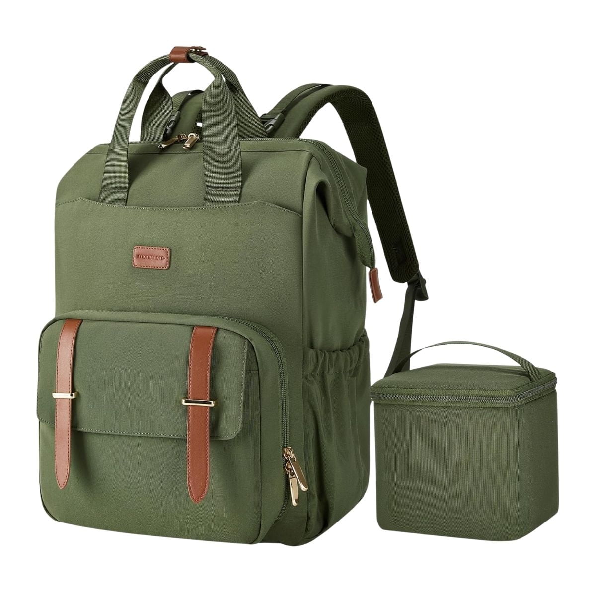 Mommore Mochila Para Extractor De Leche Para Notebook De 15,6" - Verde