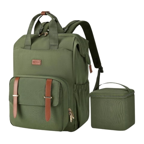 Mommore Mochila Para Extractor De Leche Para Notebook De 15,6"" - Verde