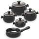 thumbnail image 1 of Juego de utensilios de cocina Ceraflame, 100% cerámica, no tóxico, negro, 1 of 8